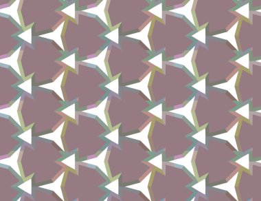 Geometrik süslemeli vektör deseni. Kusursuz tasarım dokusu 