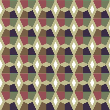 Geometrik süslemeli vektör deseni. Kusursuz tasarım dokusu 