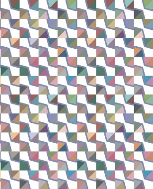 Geometrik süslemeli vektör deseni. Kusursuz tasarım dokusu 