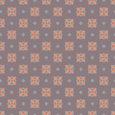 Geometrik süslemeli vektör deseni. Kusursuz tasarım dokusu 