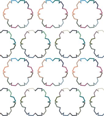 Geometrik süslemeli vektör deseni. Kusursuz tasarım dokusu 