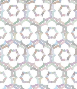 Geometrik süslemeli vektör deseni. Kusursuz tasarım dokusu 