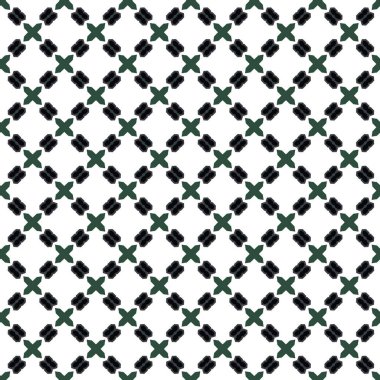 Geometrik süslemeli vektör deseni. Kusursuz tasarım dokusu