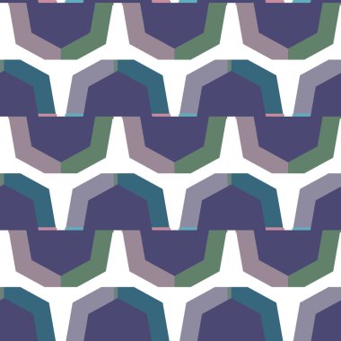 Geometrik süslemeli vektör deseni. Kusursuz tasarım dokusu