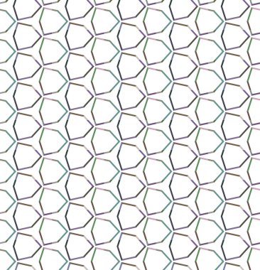 Geometrik süslemeli vektör deseni. Kusursuz tasarım dokusu 