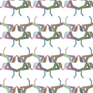 Geometrik süslemeli vektör deseni. Kusursuz tasarım dokusu 