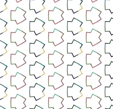 Geometrik süslemeli vektör deseni. Kusursuz tasarım dokusu
