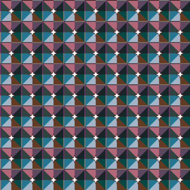 Geometrik süslemeli vektör deseni. Kusursuz tasarım dokusu 
