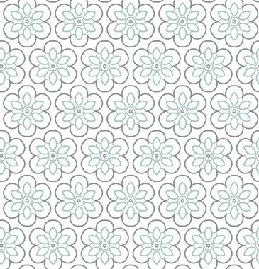 Geometrik süslemeli vektör deseni. Kusursuz tasarım dokusu