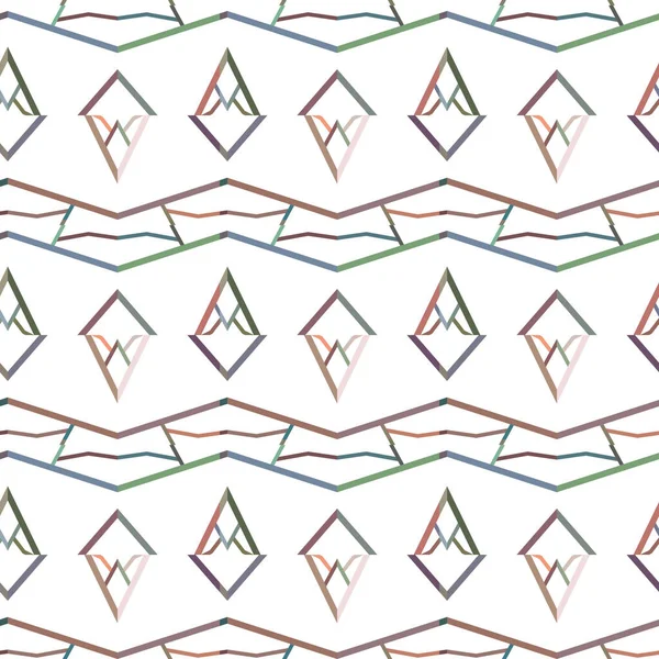 Геометрический Орнаментальный Векторный Рисунок Бесшовная Текстура Дизайна — стоковый вектор