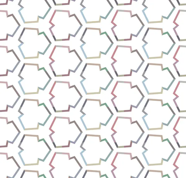 Geometrik Süslemeli Vektör Deseni Kusursuz Tasarım Dokusu — Stok Vektör