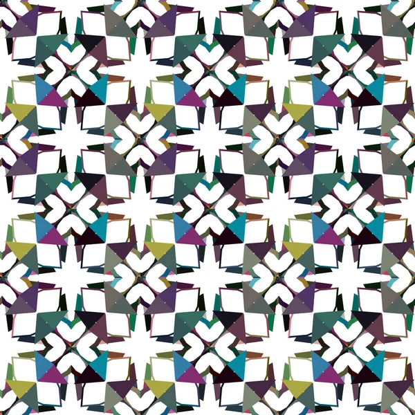 Geometrisches Ornamentales Vektormuster Nahtlose Design Textur — Stockvektor