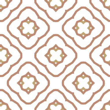 Geometrik süslemeli vektör deseni. Kusursuz tasarım dokusu