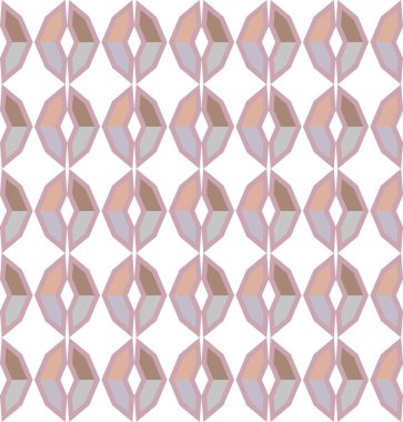 Geometrik süslemeli vektör deseni. Kusursuz tasarım dokusu 