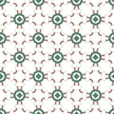 Geometrik süslemeli vektör deseni. Kusursuz tasarım dokusu 