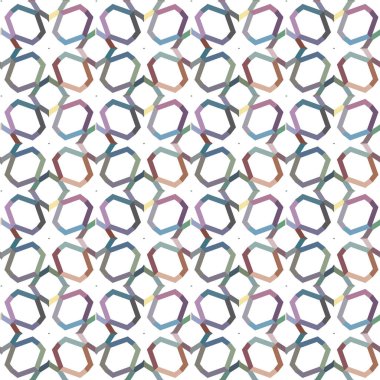 Geometrik süslemeli vektör deseni. Kusursuz tasarım dokusu 