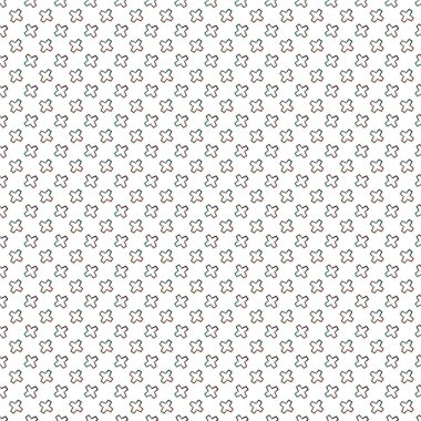 Geometrik süslemeli vektör deseni. Kusursuz tasarım dokusu 