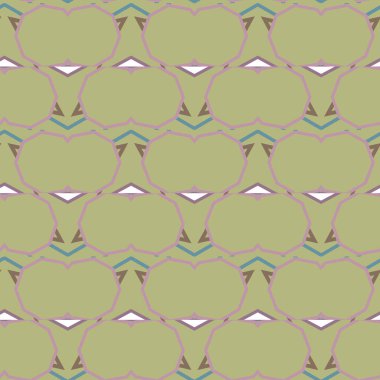 Geometrik süslemeli vektör deseni. Kusursuz tasarım dokusu 