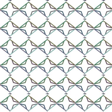 Geometrik süslemeli vektör deseni. Kusursuz tasarım dokusu
