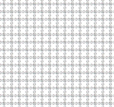 Geometrik süslemeli vektör deseni. Kusursuz tasarım dokusu