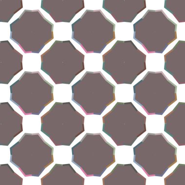 Geometrik süslemeli vektör deseni. Kusursuz tasarım dokusu 