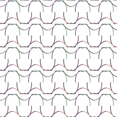 Geometrik süslemeli vektör deseni. Kusursuz tasarım dokusu 
