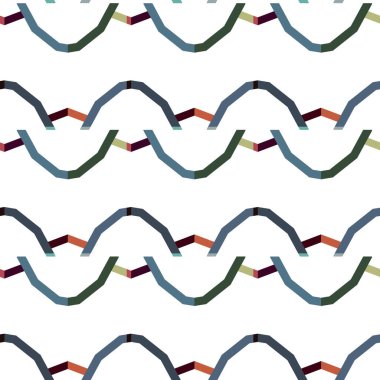 Geometrik süslemeli vektör deseni. Kusursuz tasarım dokusu 