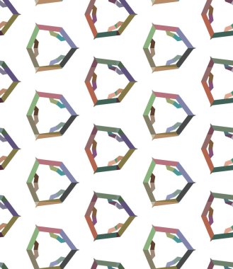 Geometrik süslemeli vektör deseni. Kusursuz tasarım dokusu 