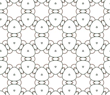 Geometrik süslemeli vektör deseni. Kusursuz tasarım dokusu 