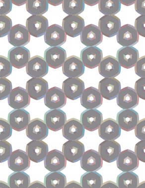 Geometrik süslemeli vektör deseni. Kusursuz tasarım dokusu 