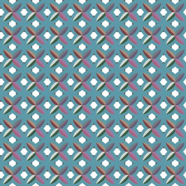 Geometrik süslemeli vektör deseni. Kusursuz tasarım dokusu 