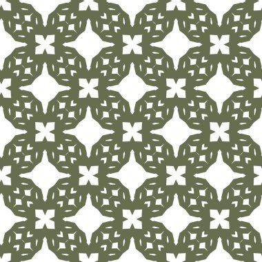 Geometrik süslemeli vektör deseni. Kusursuz tasarım dokusu