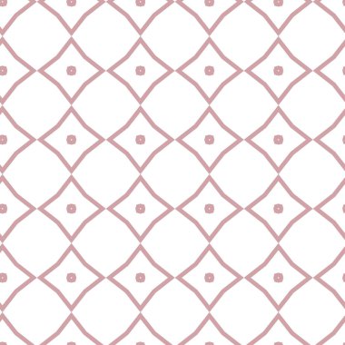 Geometrik süslemeli vektör deseni. Kusursuz tasarım dokusu