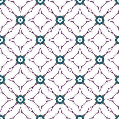 Geometrik süslemeli vektör deseni. Kusursuz tasarım dokusu