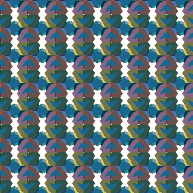 Geometrik süslemeli vektör deseni. Kusursuz tasarım dokusu 