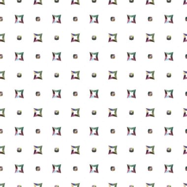 Geometrik süslemeli vektör deseni. Kusursuz tasarım dokusu