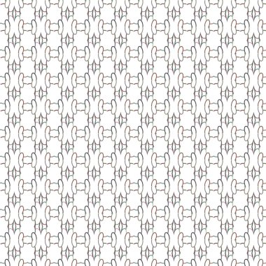 Geometrik süslemeli vektör deseni. Kusursuz tasarım dokusu