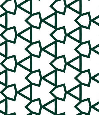 Geometrik süslemeli vektör deseni. Kusursuz tasarım dokusu 