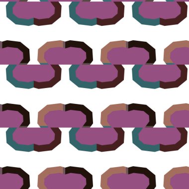 Geometrik süslemeli vektör deseni. Kusursuz tasarım dokusu 