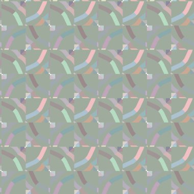 Geometrik süslemeli vektör deseni. Kusursuz tasarım dokusu