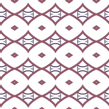 Geometrik süslemeli vektör deseni. Kusursuz tasarım dokusu 