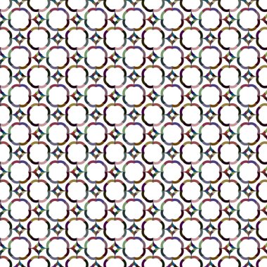 Geometrik süslemeli vektör deseni. Kusursuz tasarım dokusu 