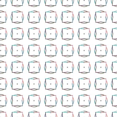 Geometrik süslemeli vektör deseni. Kusursuz tasarım dokusu 