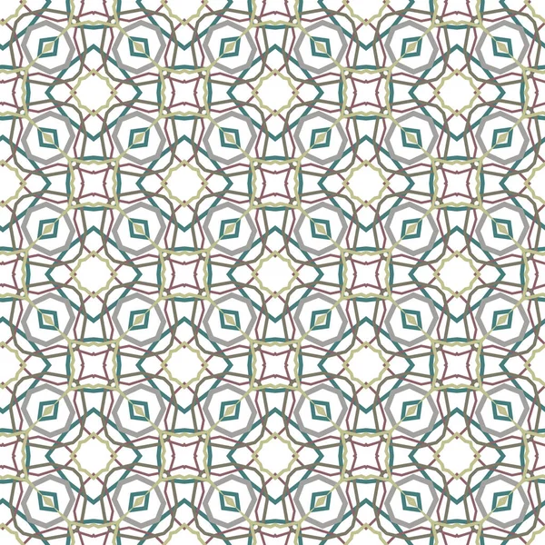 Geometrisches Ornamentales Vektormuster Nahtlose Design Textur — Stockvektor