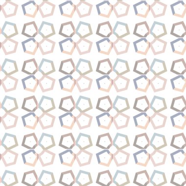 Geometrik süslemeli vektör deseni. Kusursuz tasarım dokusu 