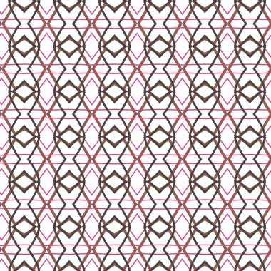 Geometrik süslemeli vektör deseni. Kusursuz tasarım dokusu 