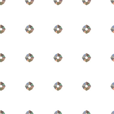 Geometrik süslemeli vektör deseni. Kusursuz tasarım dokusu