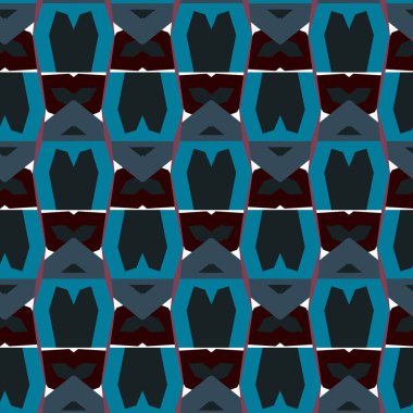 Geometrik süslemeli vektör deseni. Kusursuz tasarım dokusu 