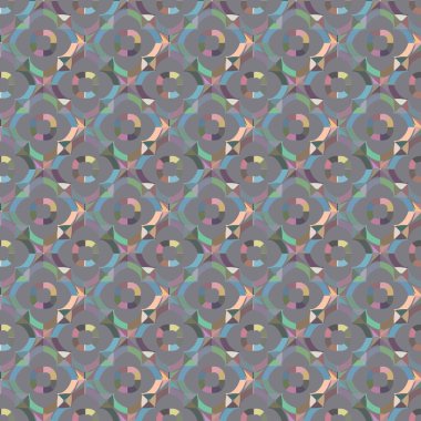 Geometrik süslemeli vektör deseni. Kusursuz tasarım dokusu 