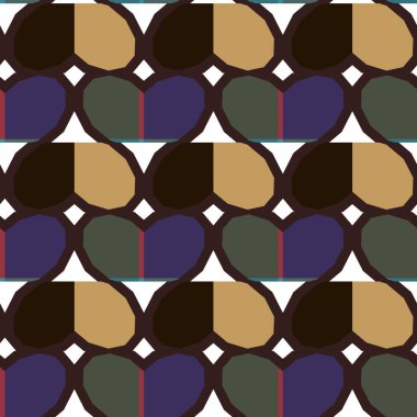 Geometrik süslemeli vektör deseni. Kusursuz tasarım dokusu 